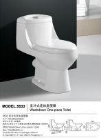 washdown one- piece toilet