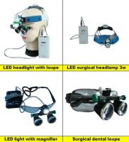 LED headlight with magnifier