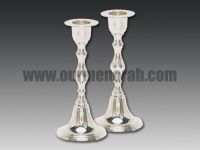 Silverplated Shabbat Candle Holder