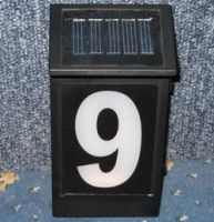 Solar House Number Lamp