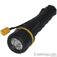 Utility rubber grip flashlight torch 2AA size