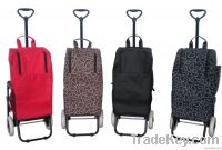 Insulated cooler tote and shopping Trolley with seat