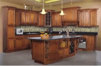 Maple(glaze) solid wood kitchen cabinet