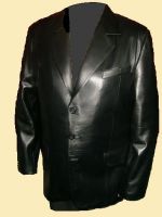 Men's Leather Blazer Jacket