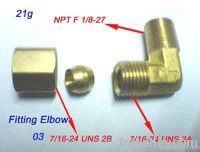 1/4tube Brass Compression X 1/8-27 Male Pipe