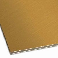 Brushed aluminum composite panel