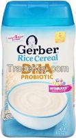 Gerber DHA and Probiotic Rice Baby Cereal, 8 Ounce