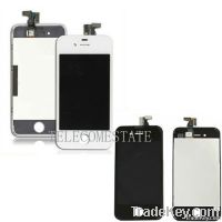 Lcd with Digitizer and back housing for iphone 4s (black + white)