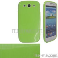 fibre drawing TPU Skin Case, Apple green