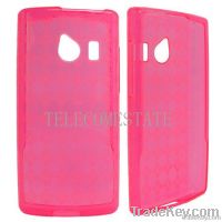 Rhombus TPU Skin Case, Hot Pink