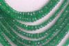 Gemstone EMERALD ROUNDEL FACETED Beads