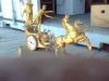 Turn of the century brass mantle clock