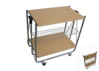 Foldable kitchen trolley(metal /MDF)