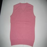Sell Men 100% cashmere pink thin vest 1194