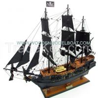 WOODEN BLACK PEARL HISTORICAL SHIP MODEL