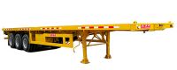 Selling the tri-axle flat bed semi-trailer