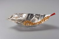 Silver Plated Leaf Dish