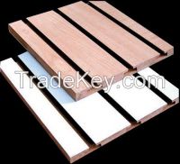 Slotted melamine wall mdf pannel  Board for shopping