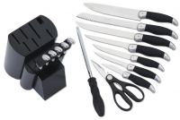 14pcs POM S/S Knives Plus Wooden Block