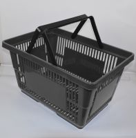 Plastic baskets with handles for shopping