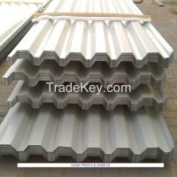 CORRUGATED GLAZED METAL ROOF SHEET OF STEEL/ALUMINUM IN ALL COLORS