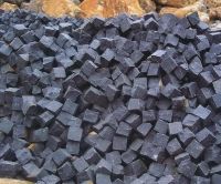 Natural Split Black Basalt Cobble Stone