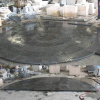 Customized Black Basalt Circle Pavers