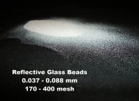 Glass beads for road marking
