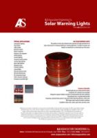 Solar LED warning light