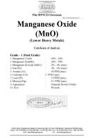 Manganese Oxide (MnO) - Feed Grade