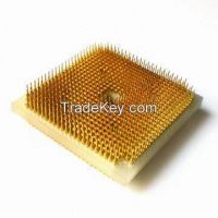 Machined PGA Pin grid array sockets 2.54x1.27mm