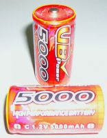 C size 5000 mAh NiMH rechargeable Batteries