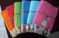 Cotton Jacquard Velour Towels with Embroidery