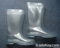 Transparent PVC rain boots