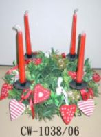 Candle holder, ring, wreath