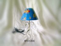iron table lamps  with colourfull lampshade