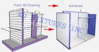 Store Fixtures From 3D drawing to Achieved