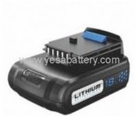 Power tool battery for       Black&Decker Li-ion 18V   A1118L