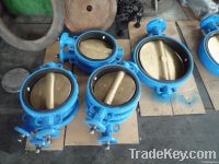 Marine wafer butterfly valve