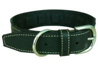real leather collar