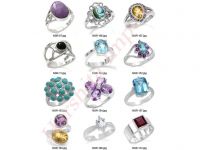 Silver Gemstone Ring