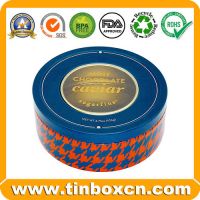 Chocolate Tin, Chocolate Box, Round Tin Can, Food Tin Box
