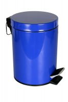 Trash bin 5 liters with pedal blue