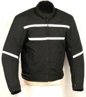 Textile Motorbike Jacket Short Black