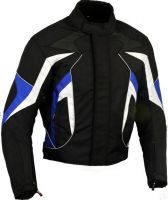 Textile Motorbike Jacket Short Blue