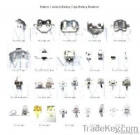 Battery Contacts, Battery Clips And Battery Retainer