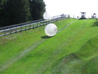 zorb ball, zorb, grass ball, grassplot ball, inflatable rolling ball