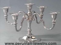 Peruvian silver candelabra