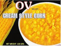 Canned cream style corn