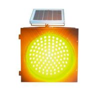 solar traffic warning light